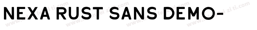 Nexa Rust Sans Demo字体转换